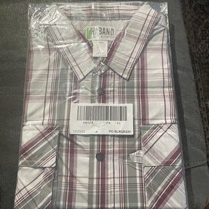Men’s Haband Plaid Long Sleeve Shirt